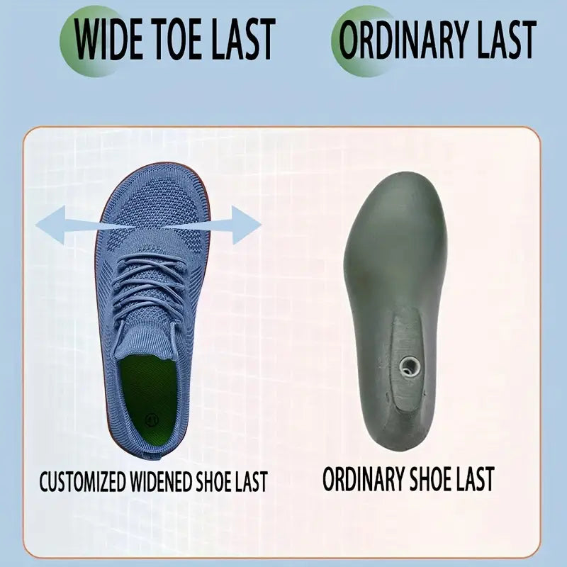 Summer Sale 50%❤️ WideOrthoFit™ Barefoot Slip-on Shoes, Running Walking Sneakers