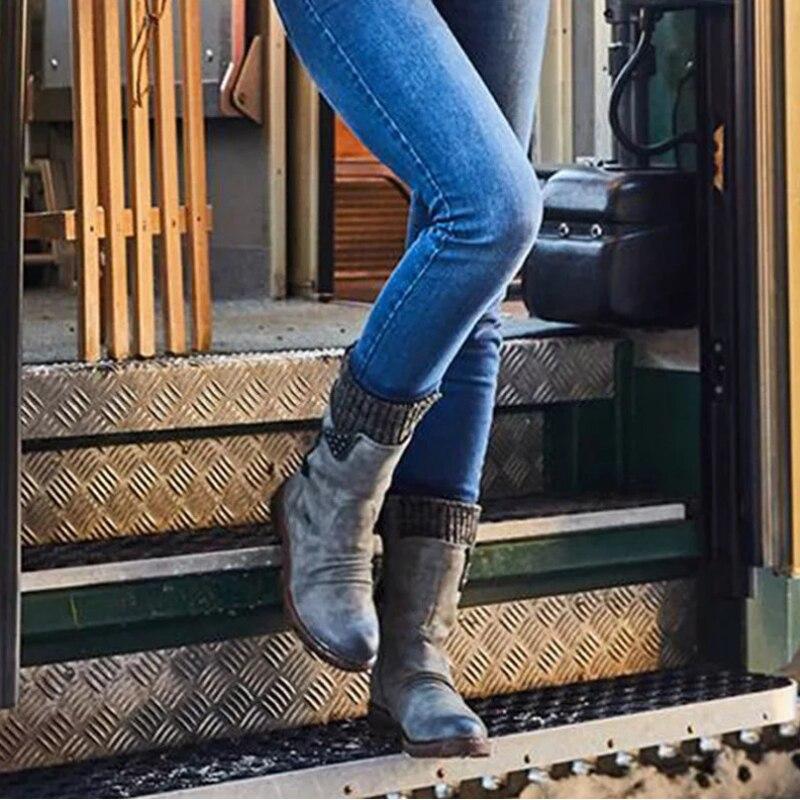 Last Day 50% OFF- Vintage Classic Elegant 's Mid-Calf Boots, Cozy Ankle Boots