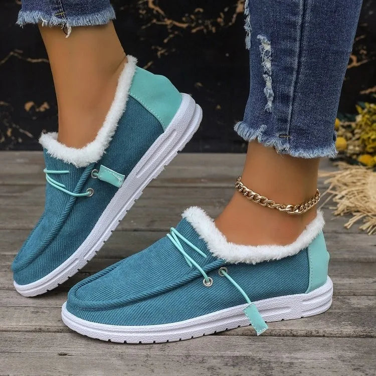 CozyStep™ Women’s Orthopedic Fur-Lined Slip-On Shoes