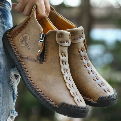 New Arrival Sale 50% Off🔥Men’s Classic Orthopedic Leather Ankle Boots – All-Season Comfort, Handcrafted Style