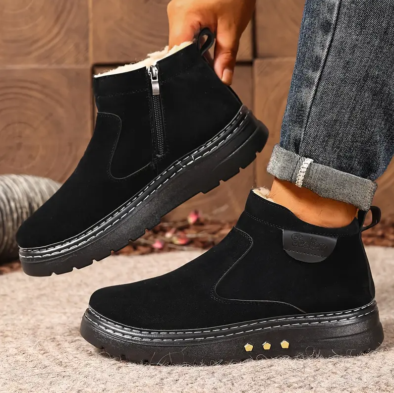 ArcticWalk™ Men’s Orthopedic Winter Boots – Cozy Lining & Non-Slip Sole