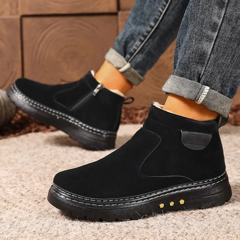 ArcticWalk™ Men’s Orthopedic Winter Boots – Cozy Lining & Non-Slip Sole