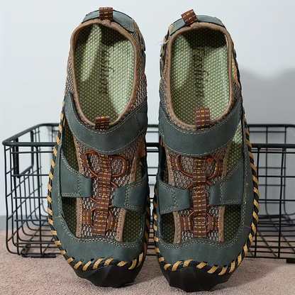 ⏰Summer Promotion 50% OFF 🔥 Men's Handmade Cowhide Breathable Mesh Walking Shoes