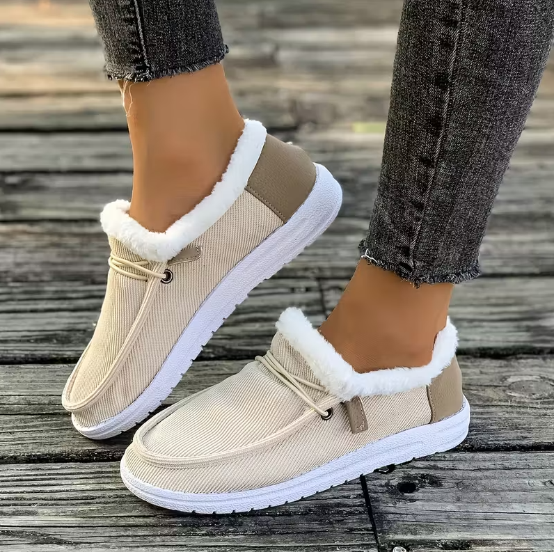CozyStep™ Women’s Orthopedic Fur-Lined Slip-On Shoes