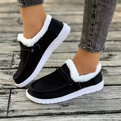 CozyStep™ Women’s Orthopedic Fur-Lined Slip-On Shoes