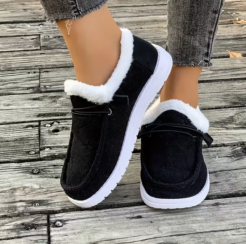 CozyStep™ Women’s Orthopedic Fur-Lined Slip-On Shoes
