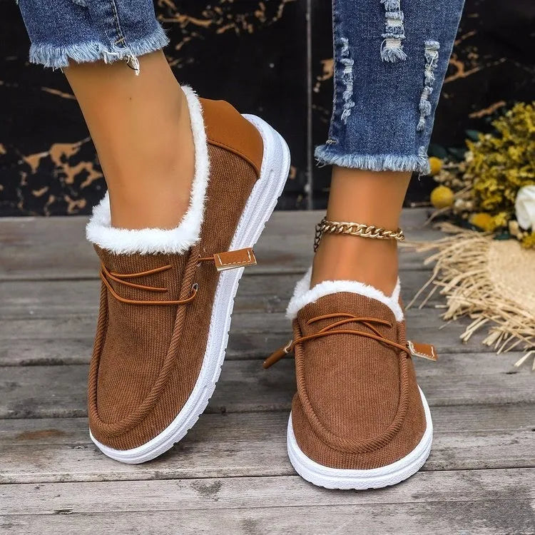 CozyStep™ Women’s Orthopedic Fur-Lined Slip-On Shoes
